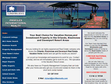 Tablet Screenshot of profilesrealty.com